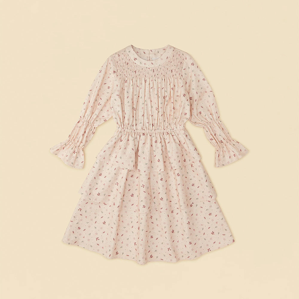 Organic Woodland Smocked Dress - Unique Color